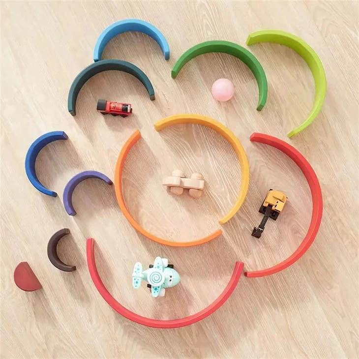 Wooden Stacking Rainbow Toy high quality